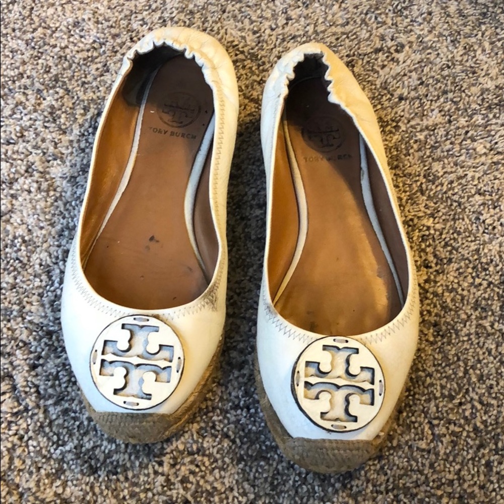 Tory Burch cream flats